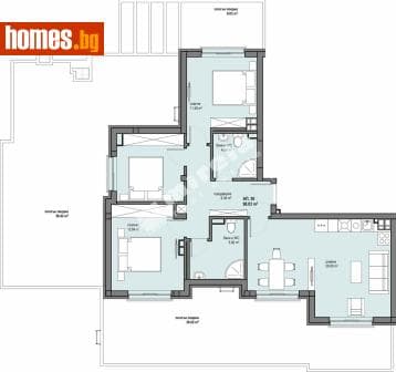 Четиристаен, 117m²