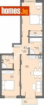 Тристаен, 107m²