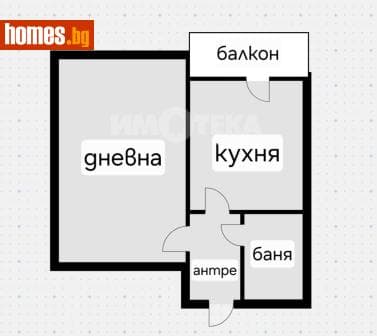 Двустаен, 39m²