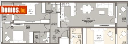 Тристаен, 128m²