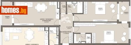 Тристаен, 129m²