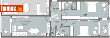 Тристаен, 130m²