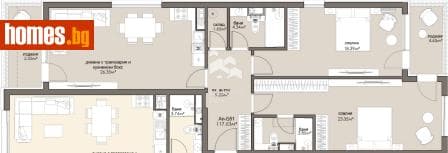 Тристаен, 135m²