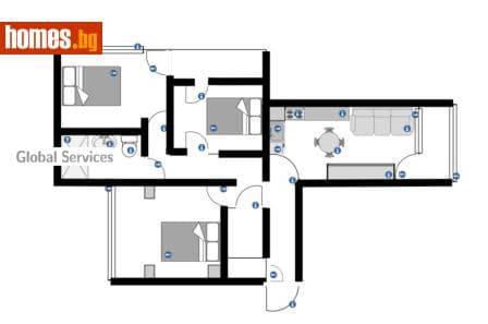 Четиристаен, 100m²