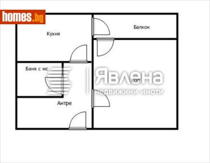 Двустаен, 42m²