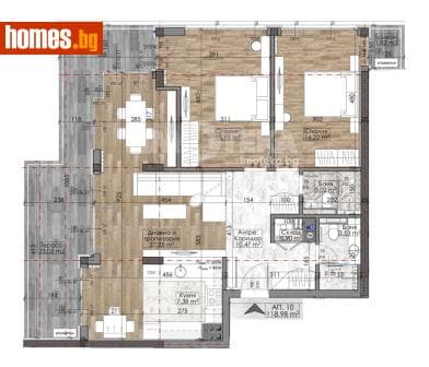 Тристаен, 135m²