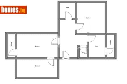 Тристаен, 76m²