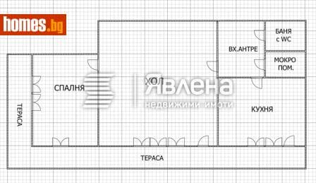 Двустаен, 65m²