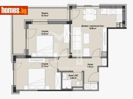 Тристаен, 87m²