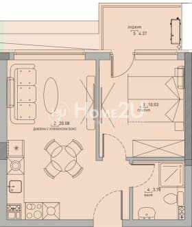 Продава 2-СТАЕН град София, Малинова долина 98 500 € 192 649.26 лв.