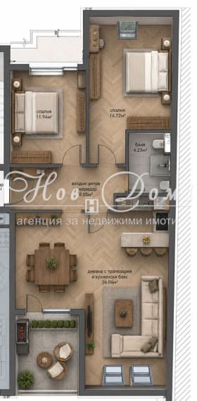 Продава 3-СТАЕН град София, Студентски град 320 850 € 627 528.06 лв.