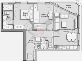 Продава 3-СТАЕН град София, Хладилника 345 600 € 675 934.85 лв. Цената е без ДДС