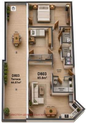 Продава 3-СТАЕН град София, Дружба 1 299 499 € 585 769.13 лв.
