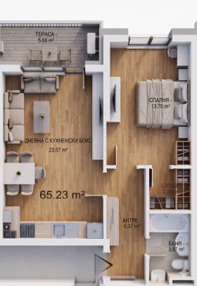 Продава 2-СТАЕН град София, Малинова долина 215 000 € 420 503.45 лв.