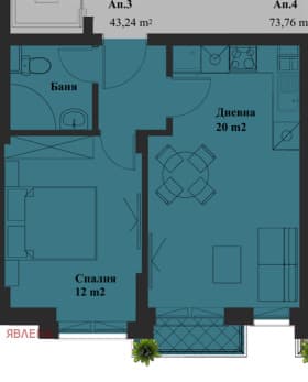 Продава 2-СТАЕН град София, Банишора 162 000 € 316 844.46 лв.