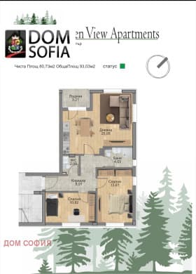 Продава 3-СТАЕН град София, Княжево 285 000 € 557 411.55 лв.
