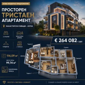 Продава 3-СТАЕН град София, Манастирски ливади 264 082 € 516 499.50 лв.