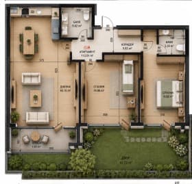 Продава 3-СТАЕН град София, Славия 282 500 € 552 521.98 лв. Цената е без ДДС