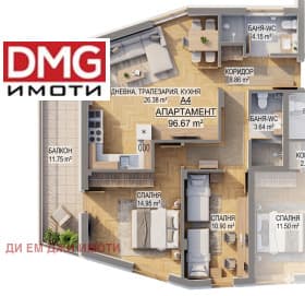 Продава 3-СТАЕН град София, Левски В 199 300 € 389 796.92 лв.