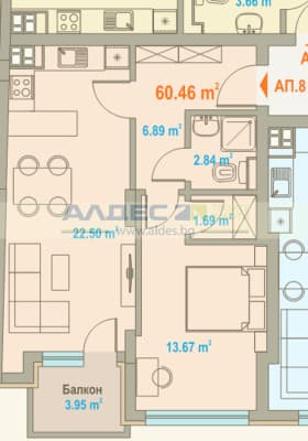 Продава 2-СТАЕН град София, Център 198 800 € 388 819.00 лв.