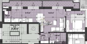 Продава 2-СТАЕН град София, Център 298 604 € 584 018.66 лв.