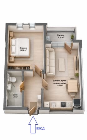 Продава 2-СТАЕН град София, Сердика 152 000 € 297 286.16 лв.