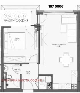 Продава 2-СТАЕН град София, Манастирски ливади 197 000 € 385 298.51 лв.