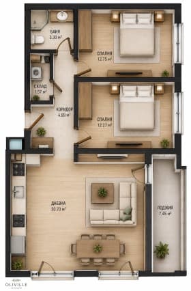 Продава 3-СТАЕН град София, Бъкстон 239 265 € 467 961.66 лв. Цената е без ДДС