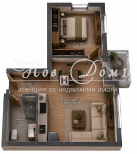 Продава 2-СТАЕН град София, Студентски град 154 860 € 302 879.83 лв.