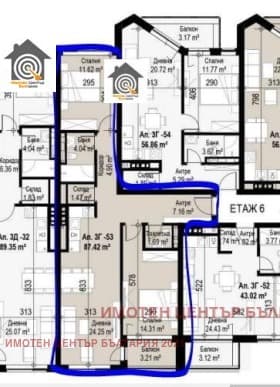 Продава 3-СТАЕН град София, Зона Б-5-3 195 000 € 381 386.85 лв.